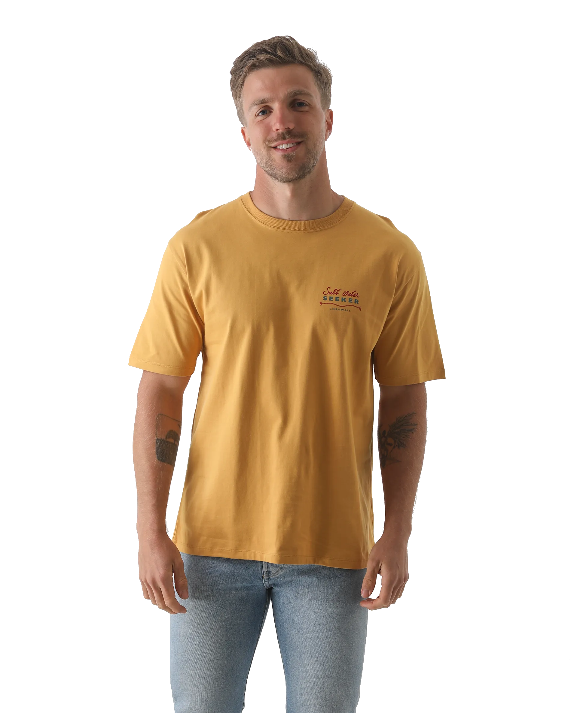 Rodeo Diner T-Shirt in Faded Mustard