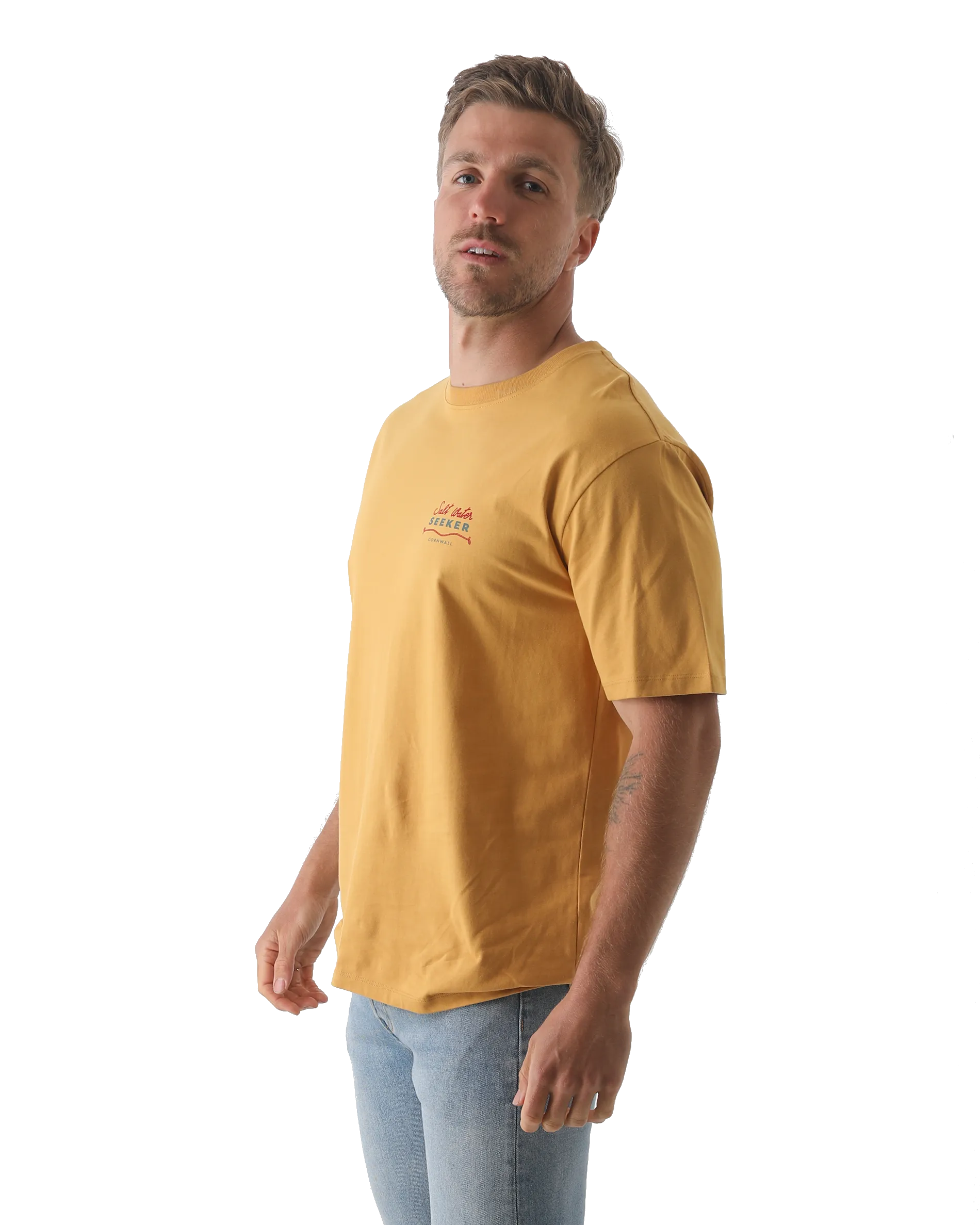Rodeo Diner T-Shirt in Faded Mustard