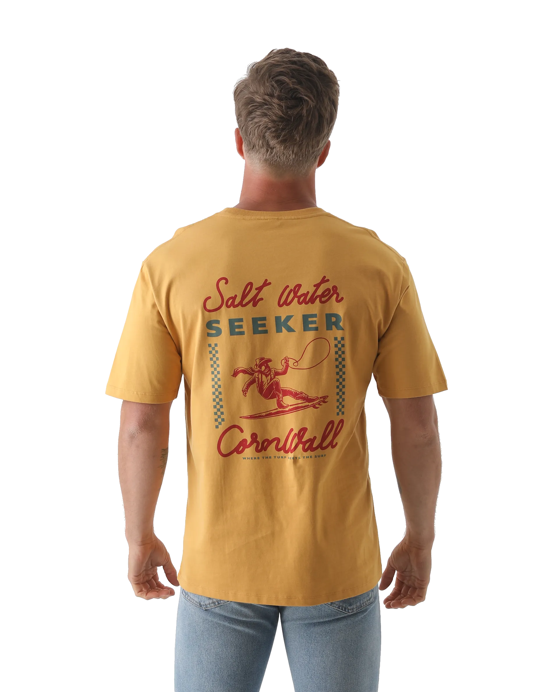 Rodeo Diner T-Shirt in Faded Mustard
