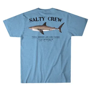 Salty Crew Bruce Shark Premium SS T Shirt - Light Blue Heather
