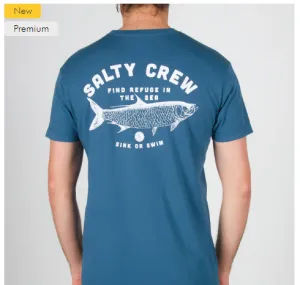 Salty Crew Tarpon Premium SS Tee - Deep Sea Blue