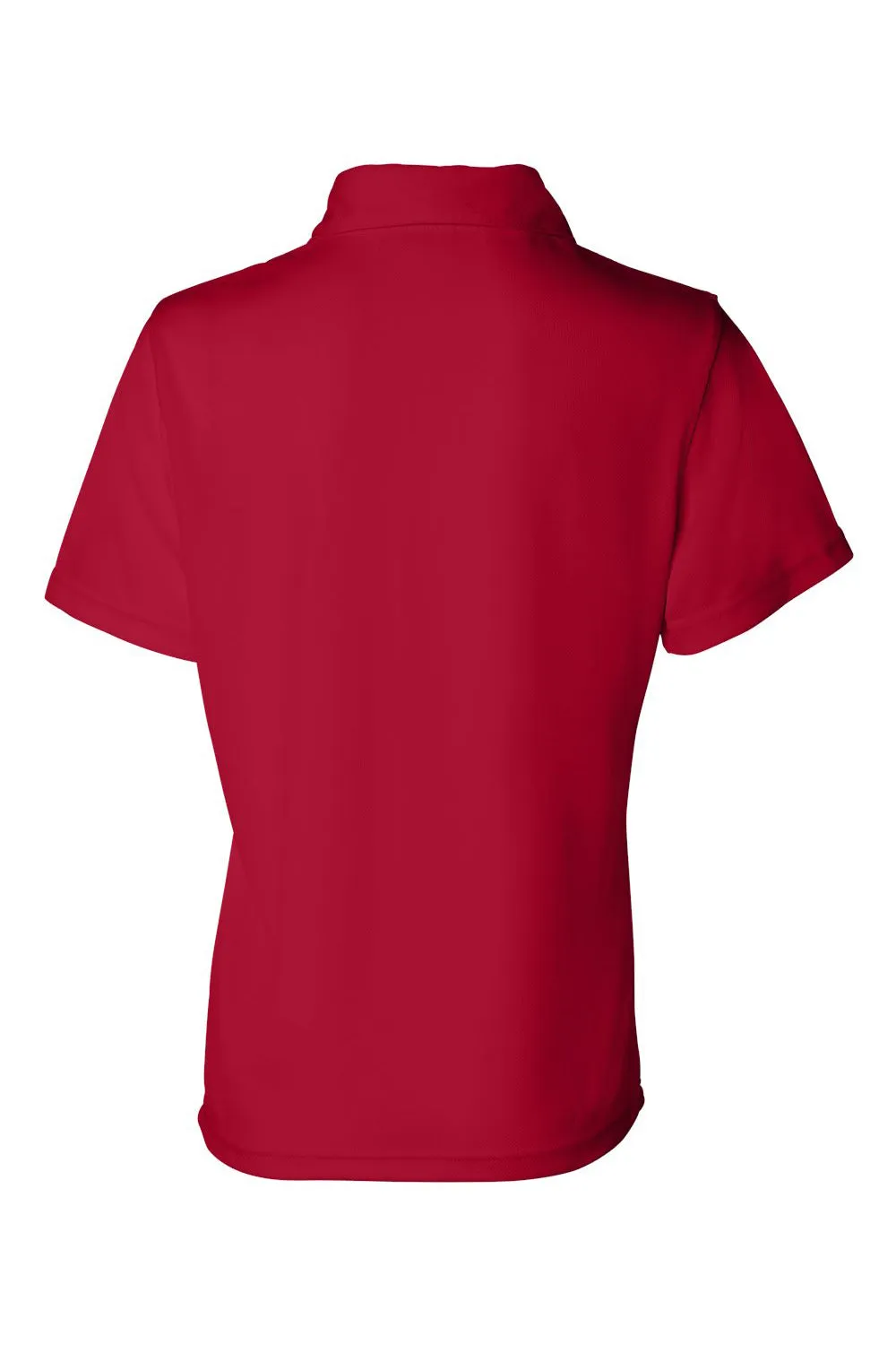 Sierra Pacific Womens Moisture Wicking Mesh Short Sleeve Polo Shirt - Red