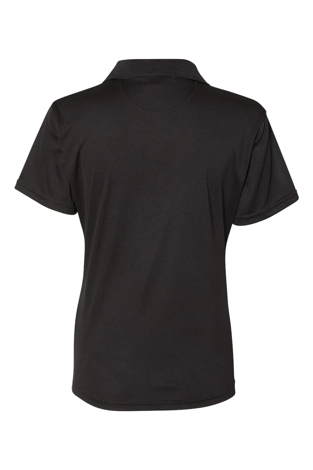Sierra Pacific Womens Moisture Wicking Short Sleeve Polo Shirt - Black