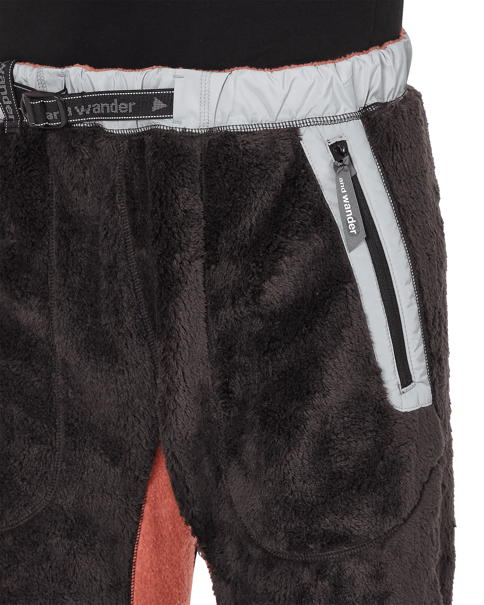 Slam Jam High Loft Polartec Fleece Pants Black