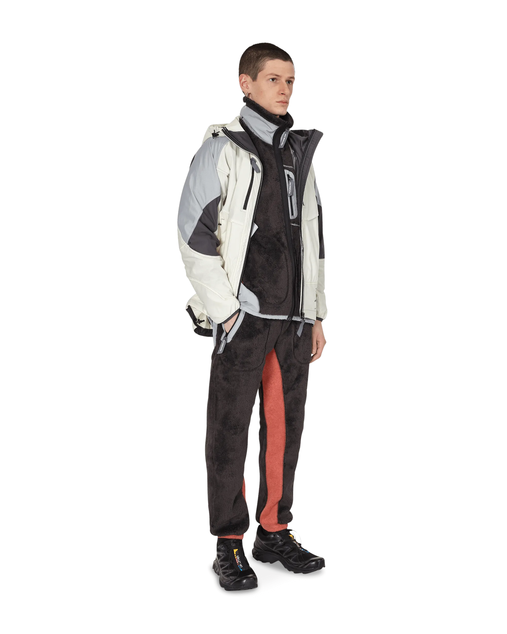 Slam Jam High Loft Polartec Fleece Pants Black
