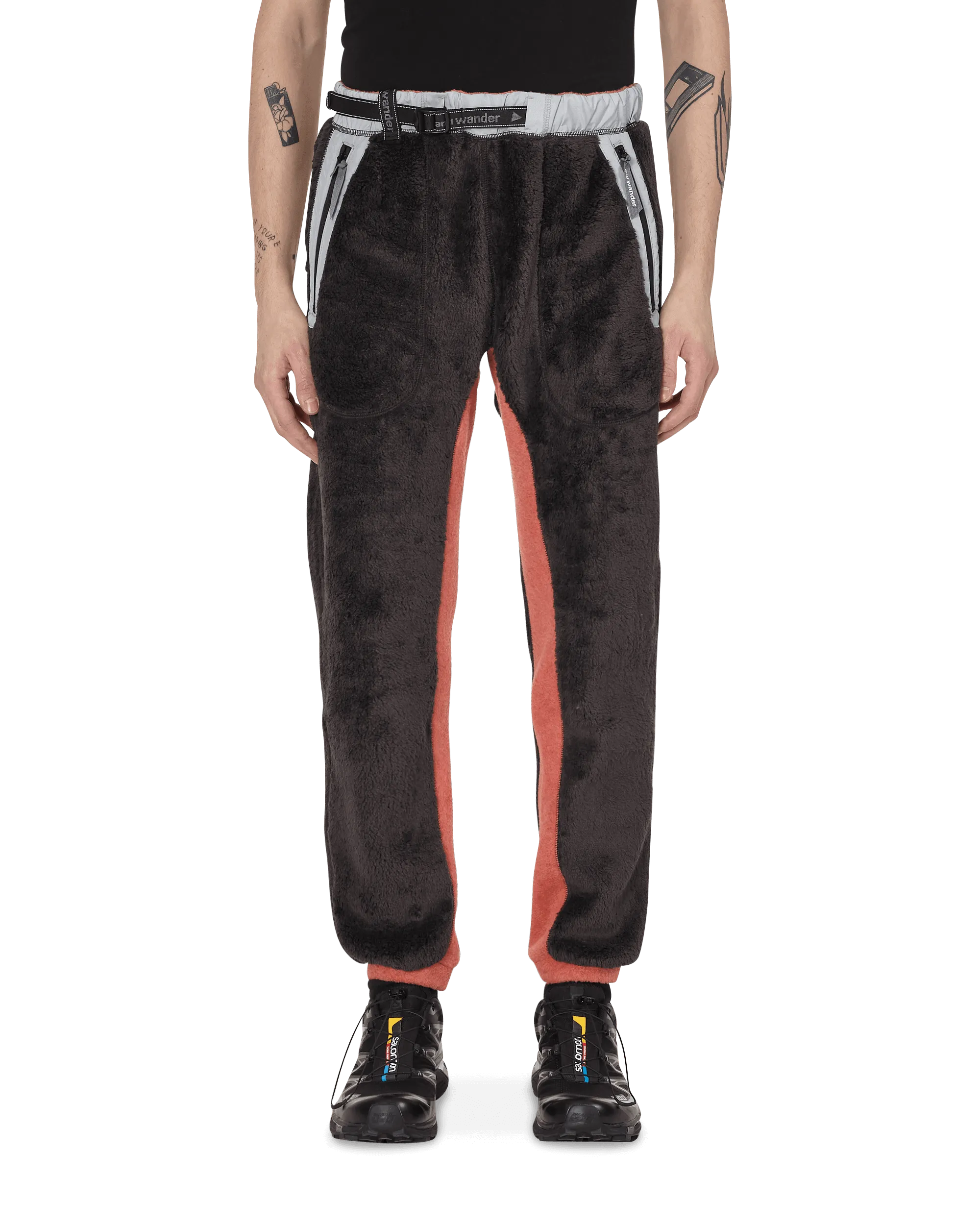 Slam Jam High Loft Polartec Fleece Pants Black