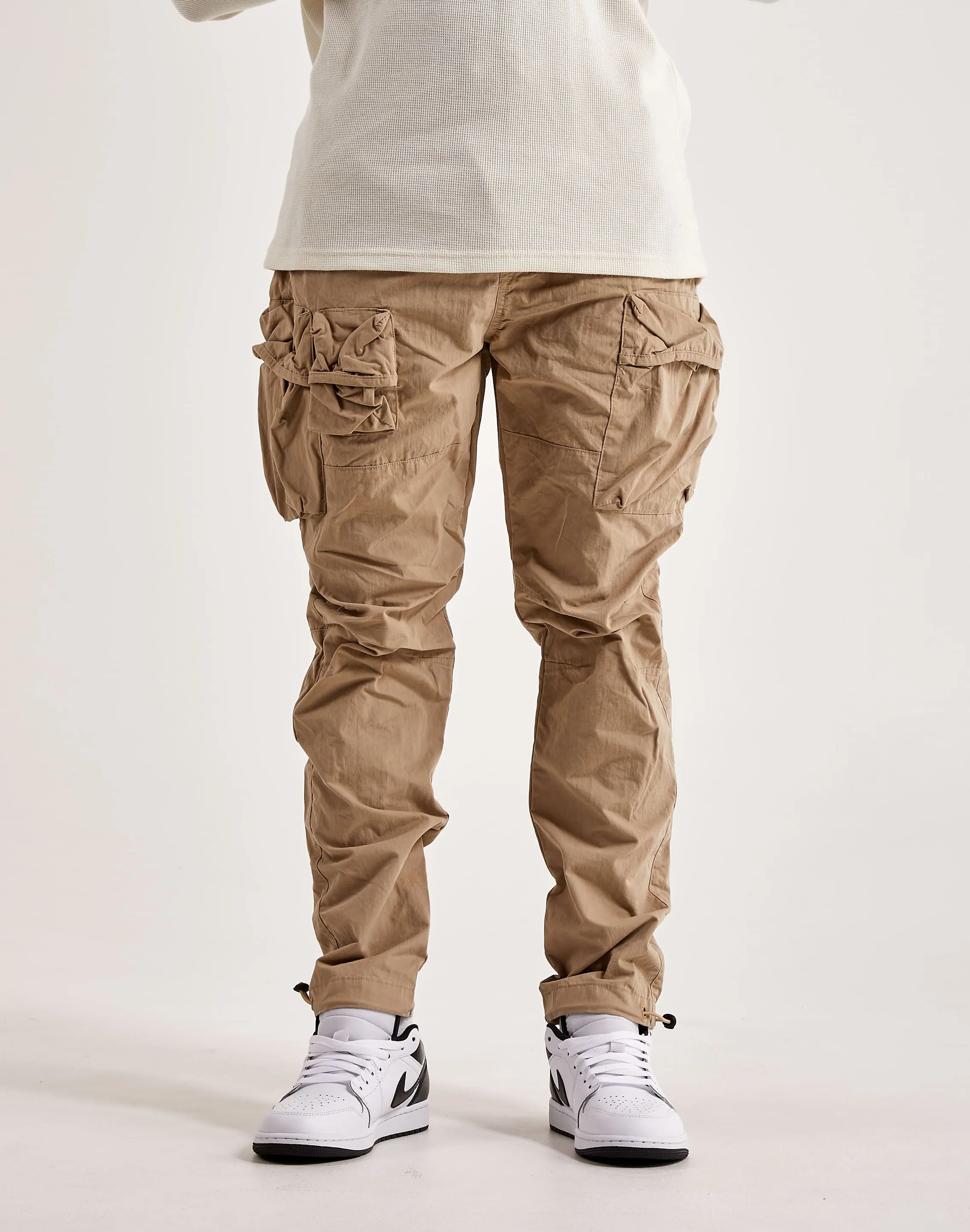 Smoke Rise Utility Peach Nylon Cargo Pants