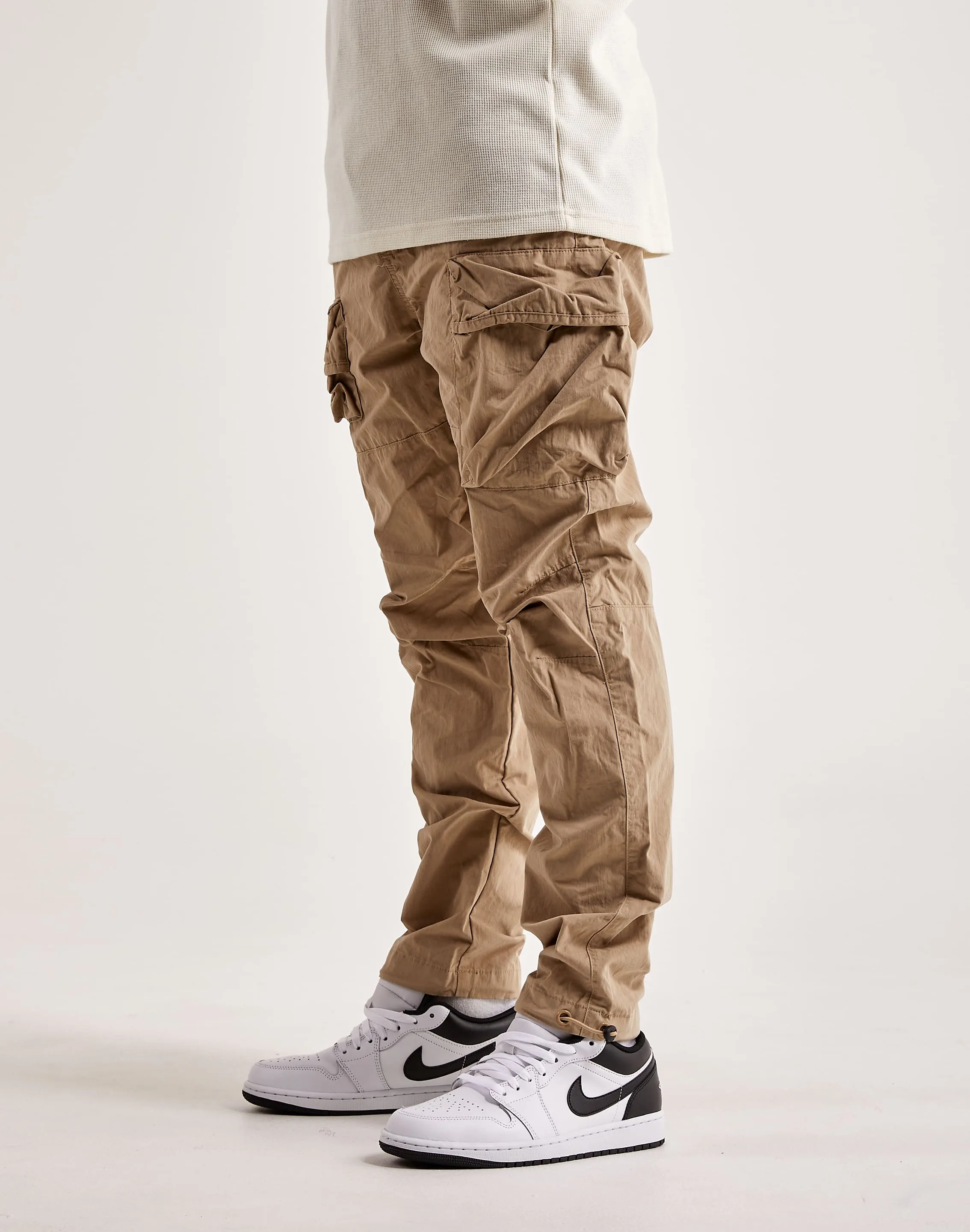 Smoke Rise Utility Peach Nylon Cargo Pants