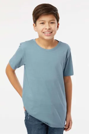 SoftShirts Youth Organic Short Sleeve Crewneck T-Shirt - Slate Blue