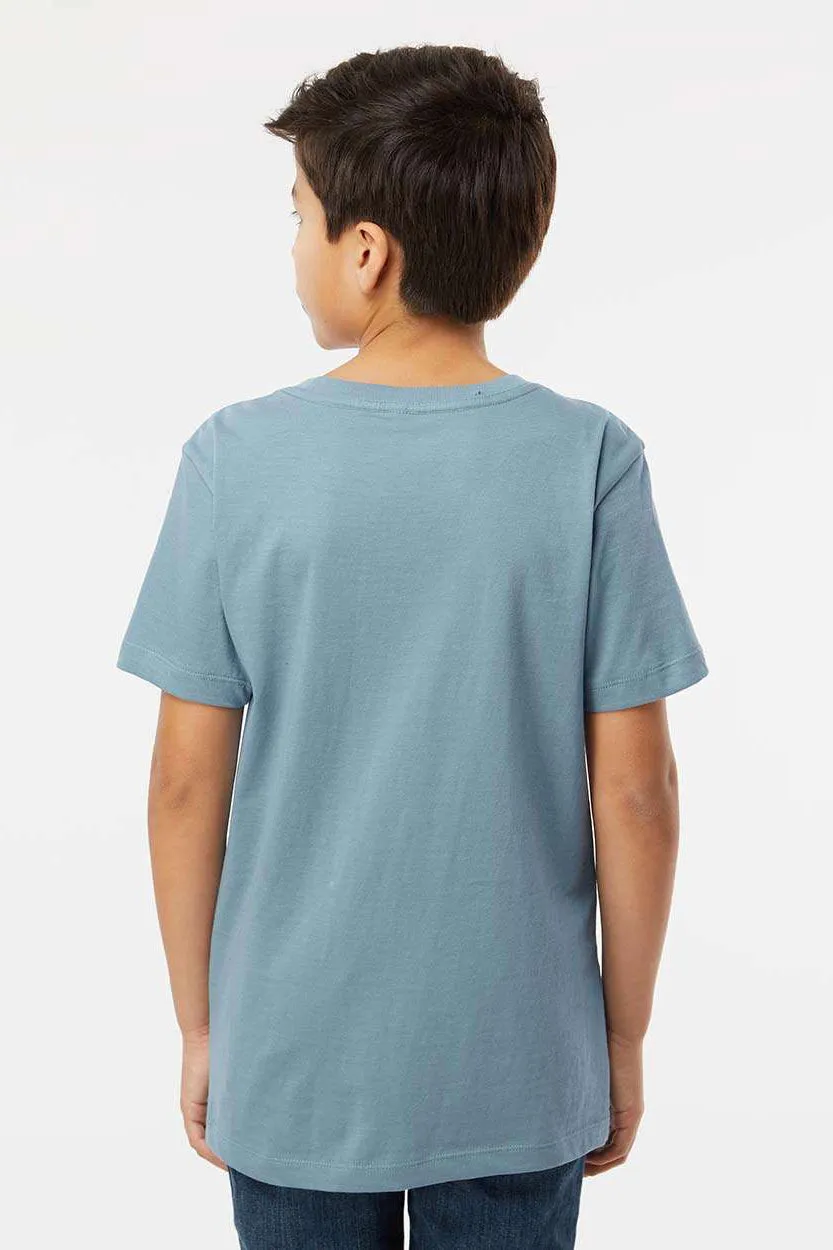 SoftShirts Youth Organic Short Sleeve Crewneck T-Shirt - Slate Blue