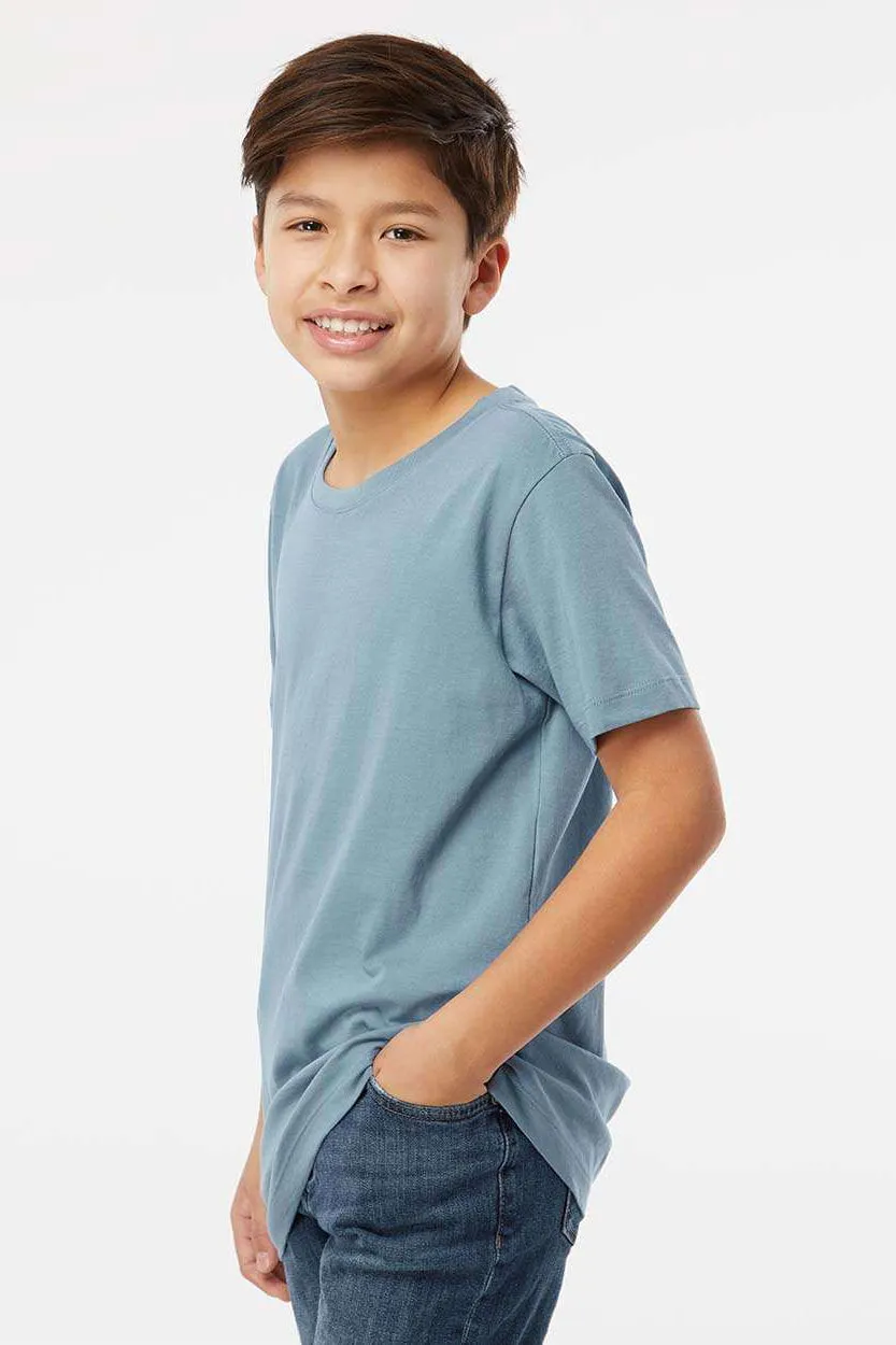 SoftShirts Youth Organic Short Sleeve Crewneck T-Shirt - Slate Blue