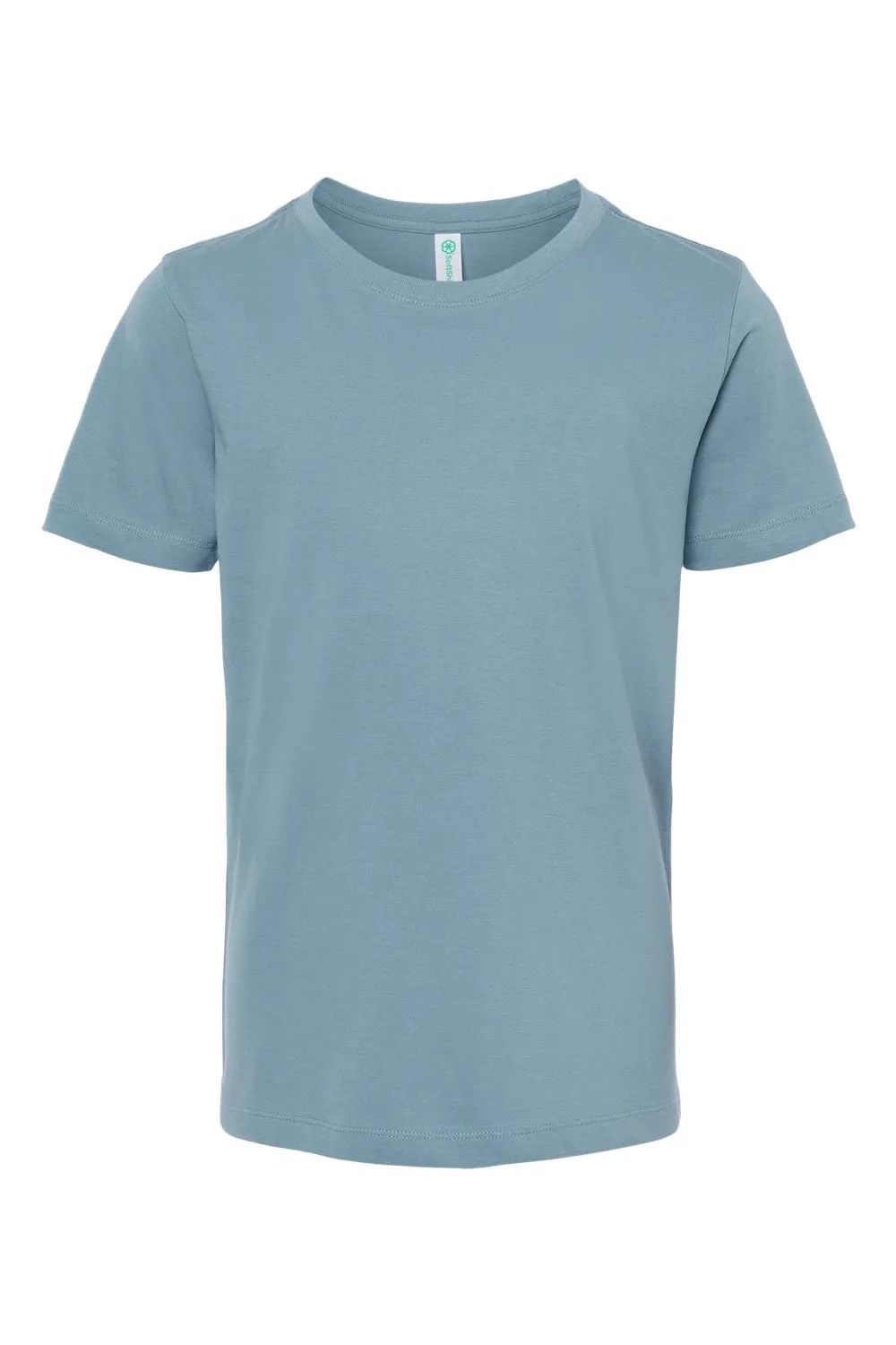 SoftShirts Youth Organic Short Sleeve Crewneck T-Shirt - Slate Blue