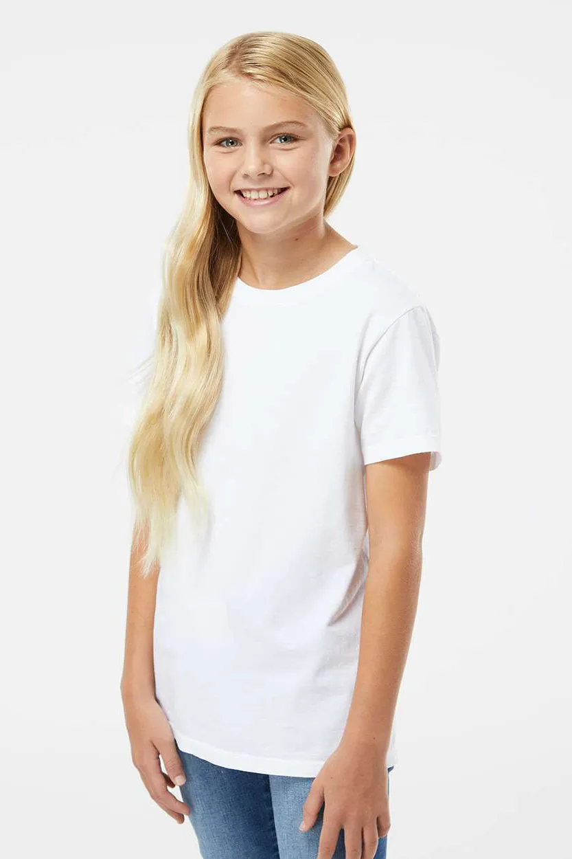 SoftShirts Youth Organic Short Sleeve Crewneck T-Shirt - White