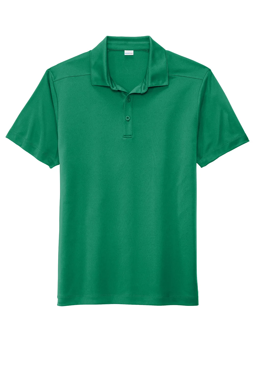 Sport-Tek Mens Moisture Wicking Short Sleeve Polo Shirt - Kelly Green