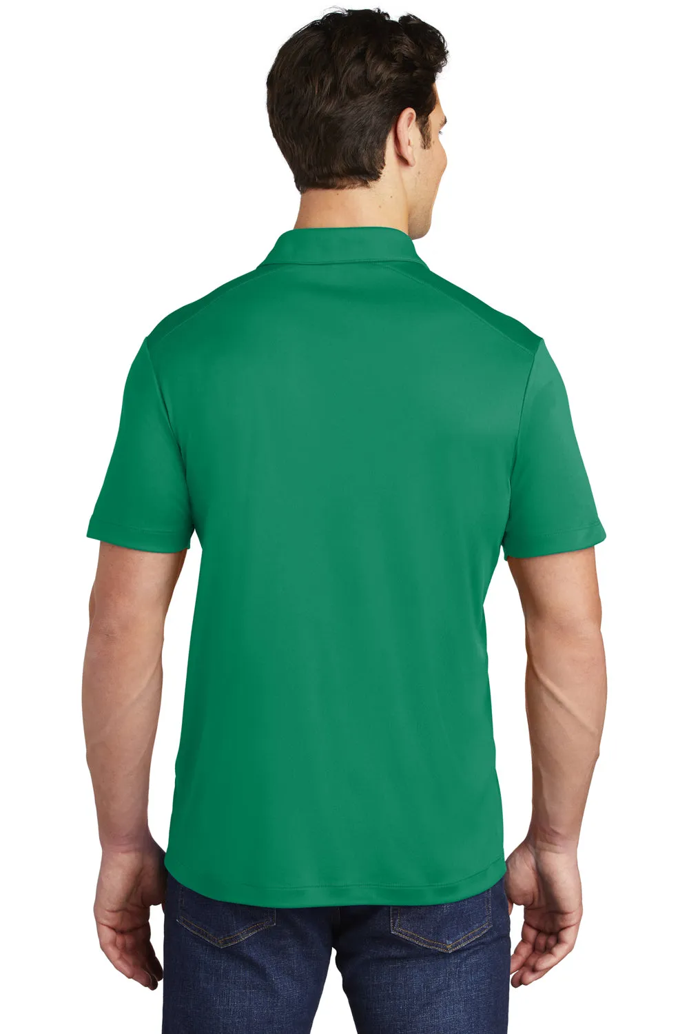 Sport-Tek Mens Moisture Wicking Short Sleeve Polo Shirt - Kelly Green