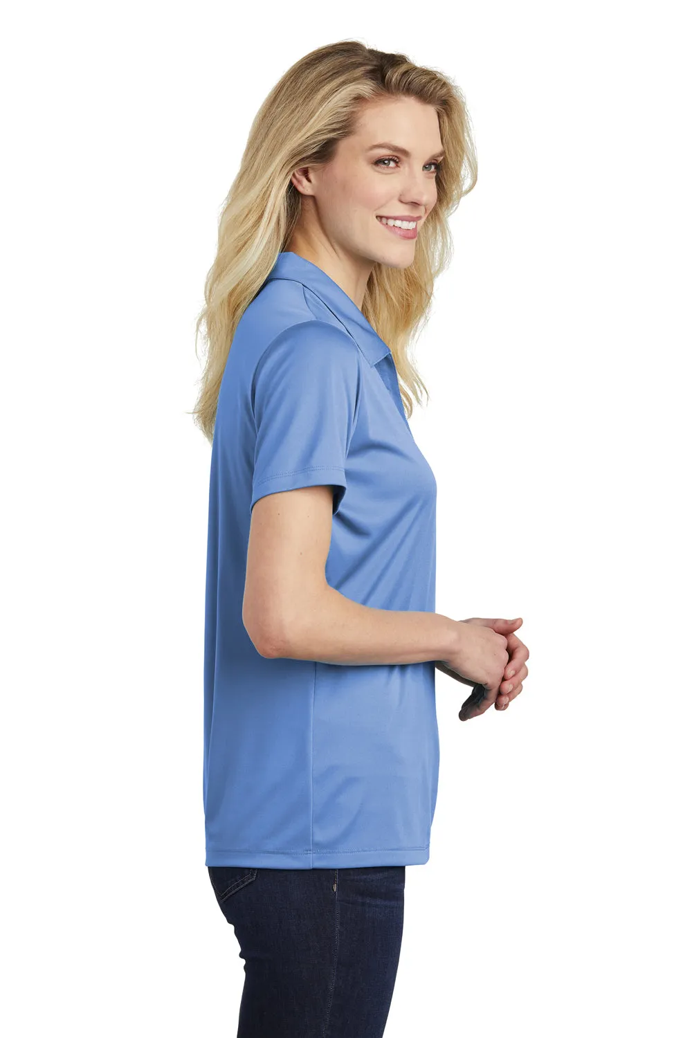 Sport-Tek Womens Competitor Moisture Wicking Short Sleeve Polo Shirt - Carolina Blue