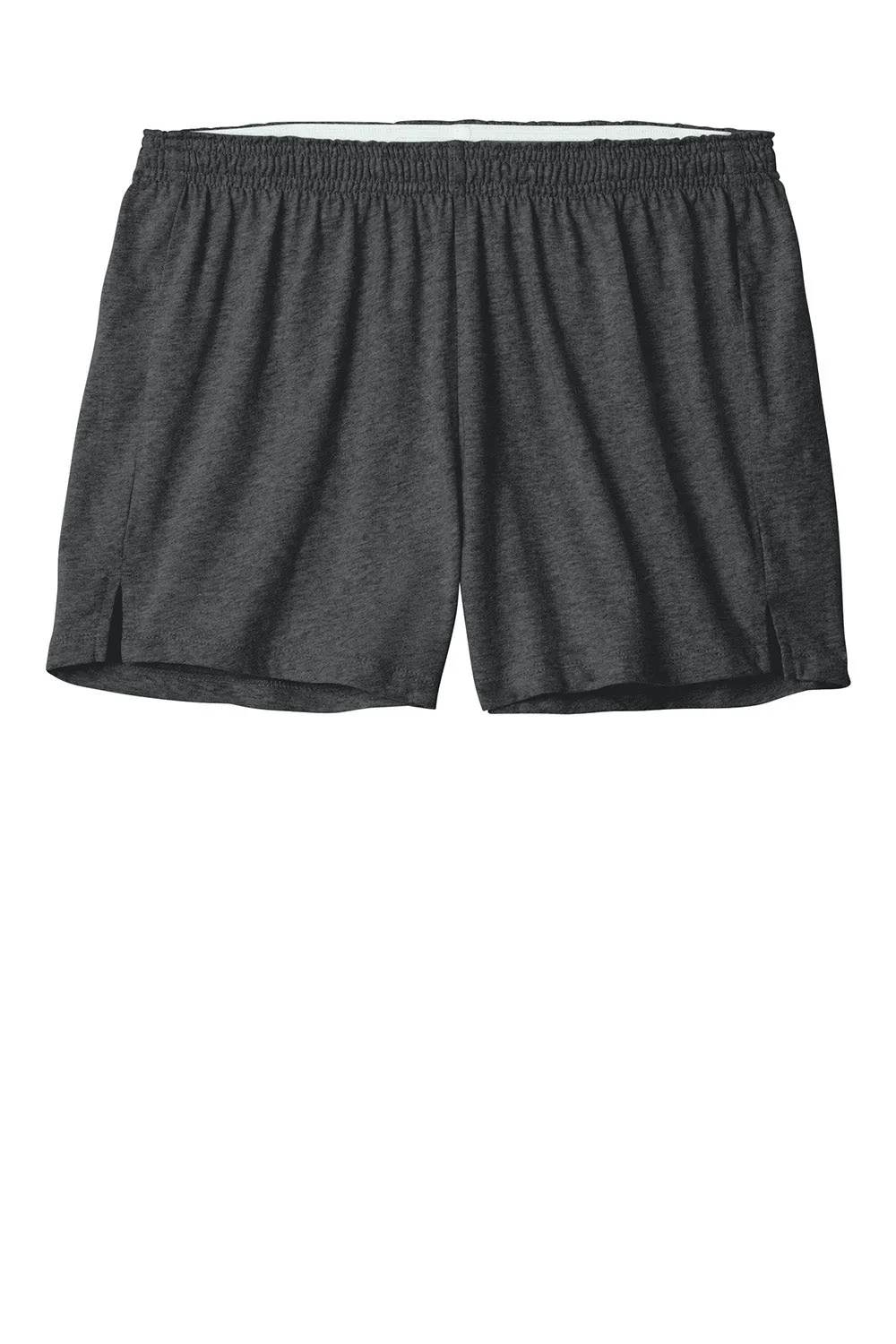 Sport-Tek Womens Jersey Knit Squad Shorts - Heather Dark Grey