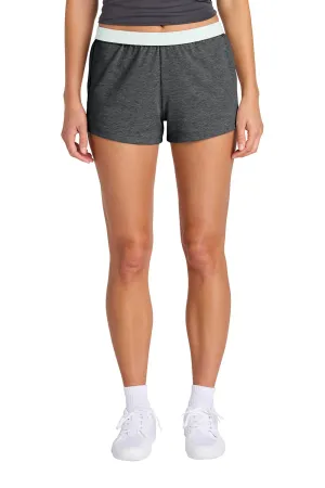 Sport-Tek Womens Jersey Knit Squad Shorts - Heather Dark Grey