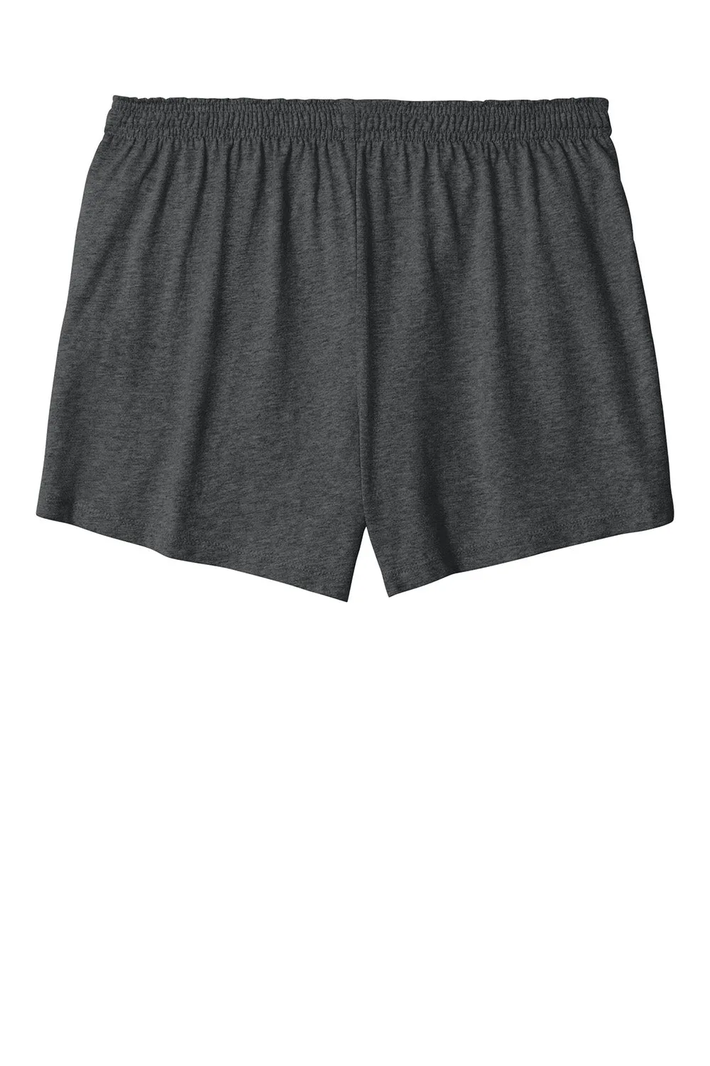 Sport-Tek Womens Jersey Knit Squad Shorts - Heather Dark Grey