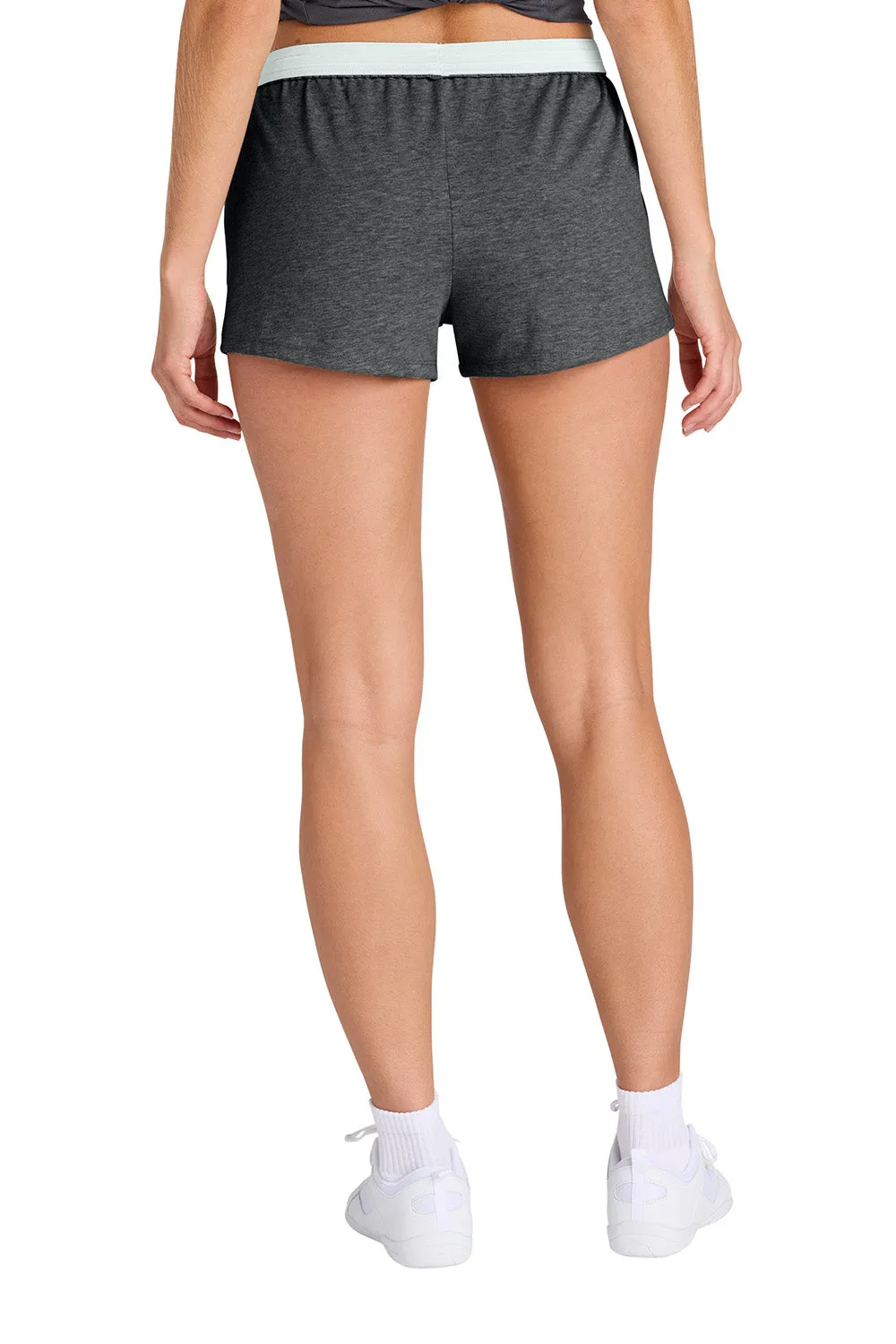 Sport-Tek Womens Jersey Knit Squad Shorts - Heather Dark Grey