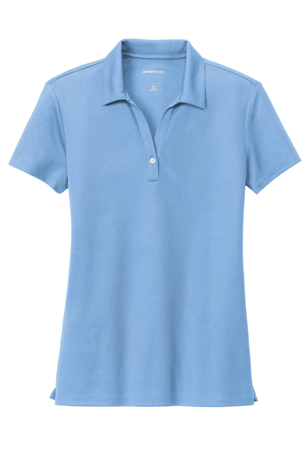 Sport-Tek Womens Moisture Wicking Micropique Short Sleeve Polo Shirt - Carolina Blue