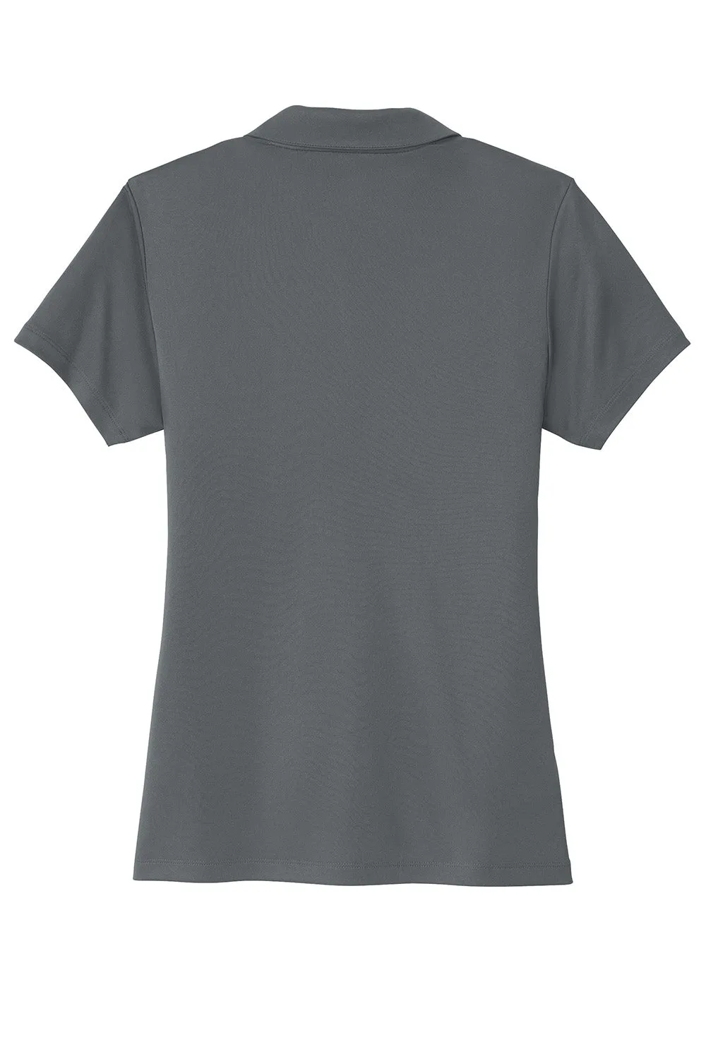 Sport-Tek Womens Moisture Wicking Re-Compete Short Sleeve Polo Shirt - Iron Grey