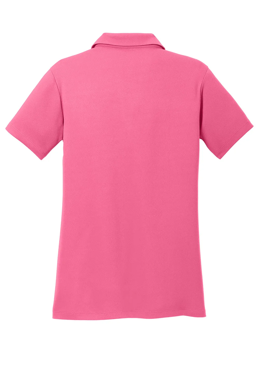 Sport-Tek Womens RacerMesh Moisture Wicking Short Sleeve Polo Shirt - Bright Pink