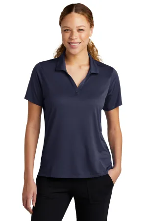 Sport-Tek Womens Sideline Moisture Wicking Short Sleeve Polo Shirt - True Navy Blue
