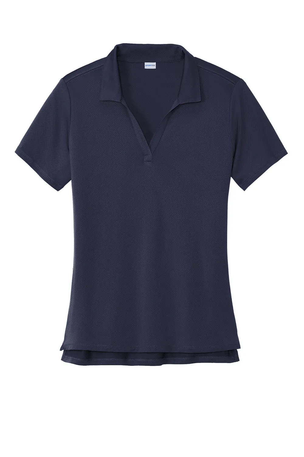 Sport-Tek Womens Sideline Moisture Wicking Short Sleeve Polo Shirt - True Navy Blue