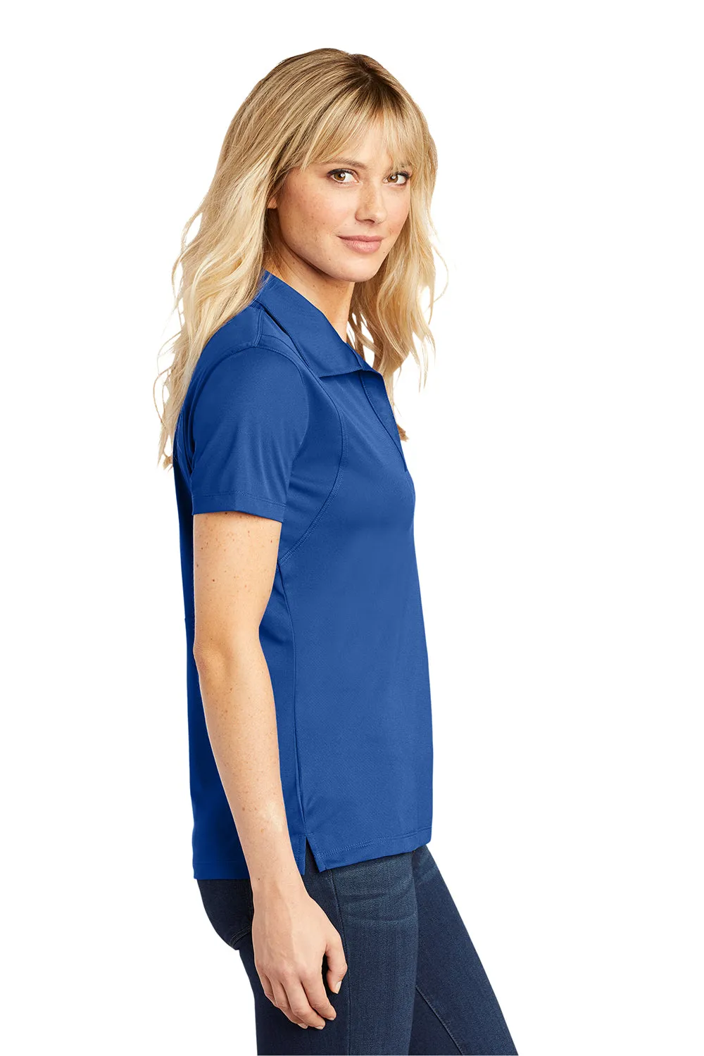 Sport-Tek Womens Sport-Wick Moisture Wicking Short Sleeve Polo Shirt - True Royal Blue