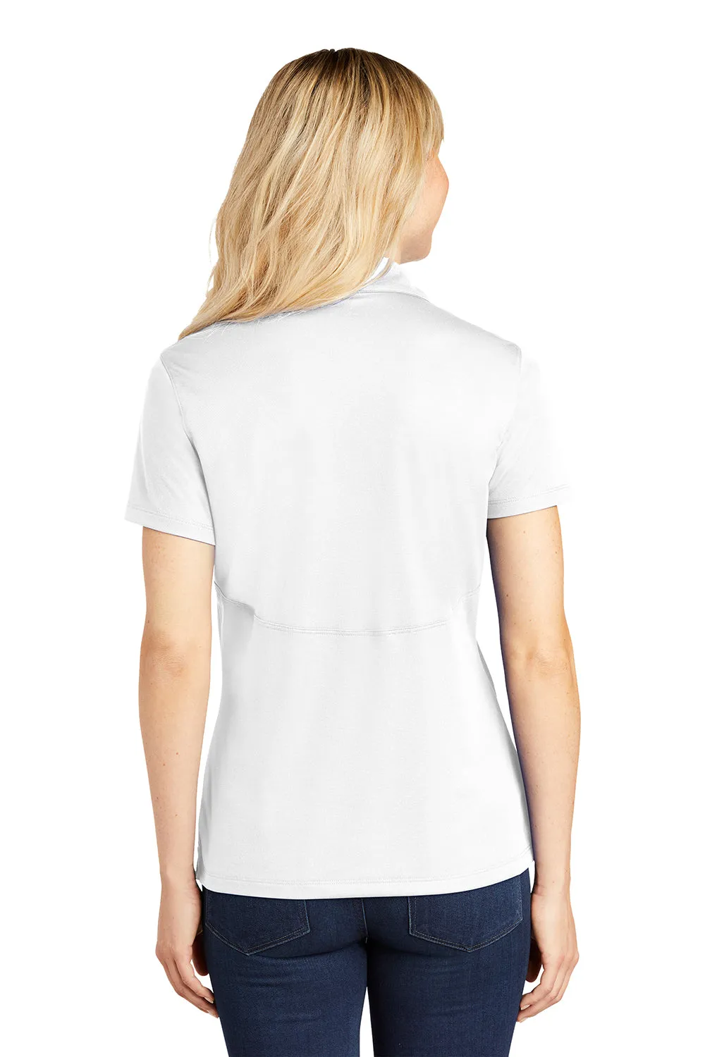 Sport-Tek Womens Sport-Wick Moisture Wicking Short Sleeve Polo Shirt - White