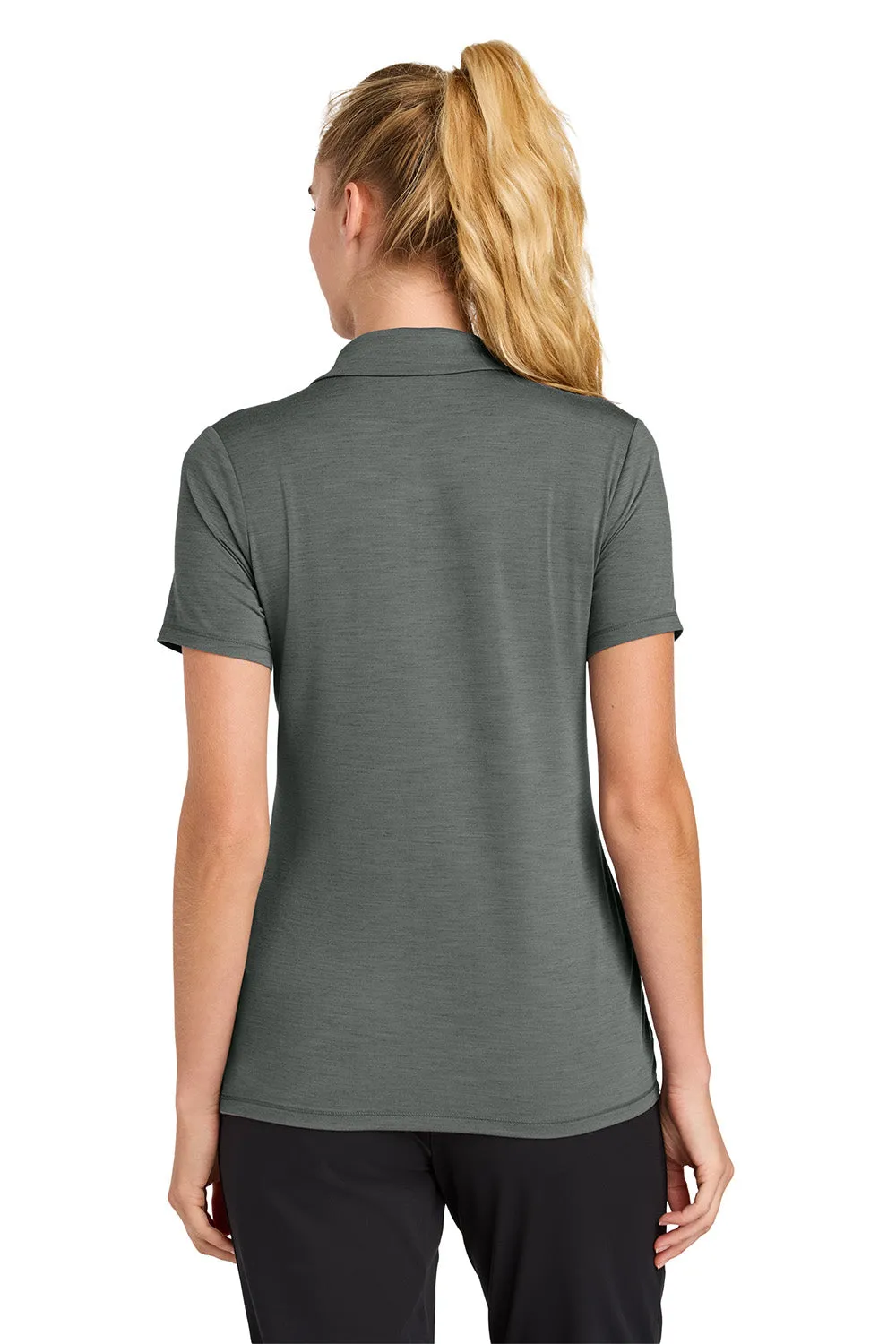 Sport-Tek Womens Versa Moisture Wicking Short Sleeve Polo Shirt - Shadow Grey