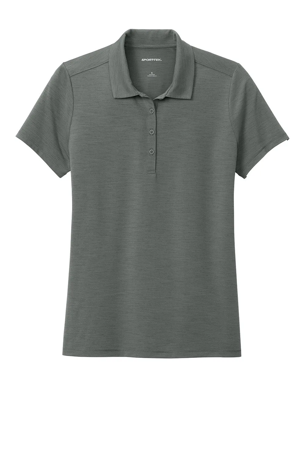 Sport-Tek Womens Versa Moisture Wicking Short Sleeve Polo Shirt - Shadow Grey
