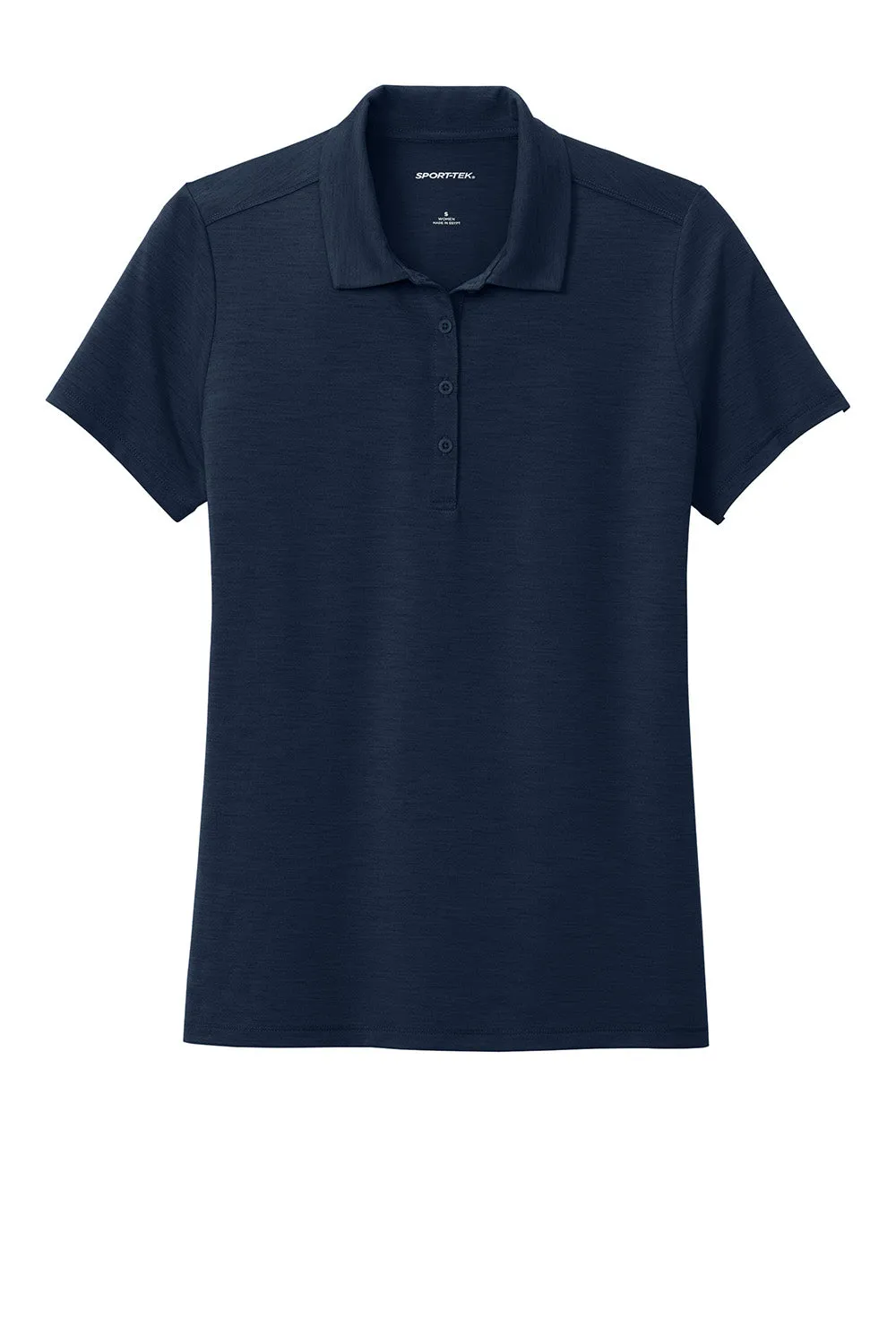 Sport-Tek Womens Versa Moisture Wicking Short Sleeve Polo Shirt - True Navy Blue