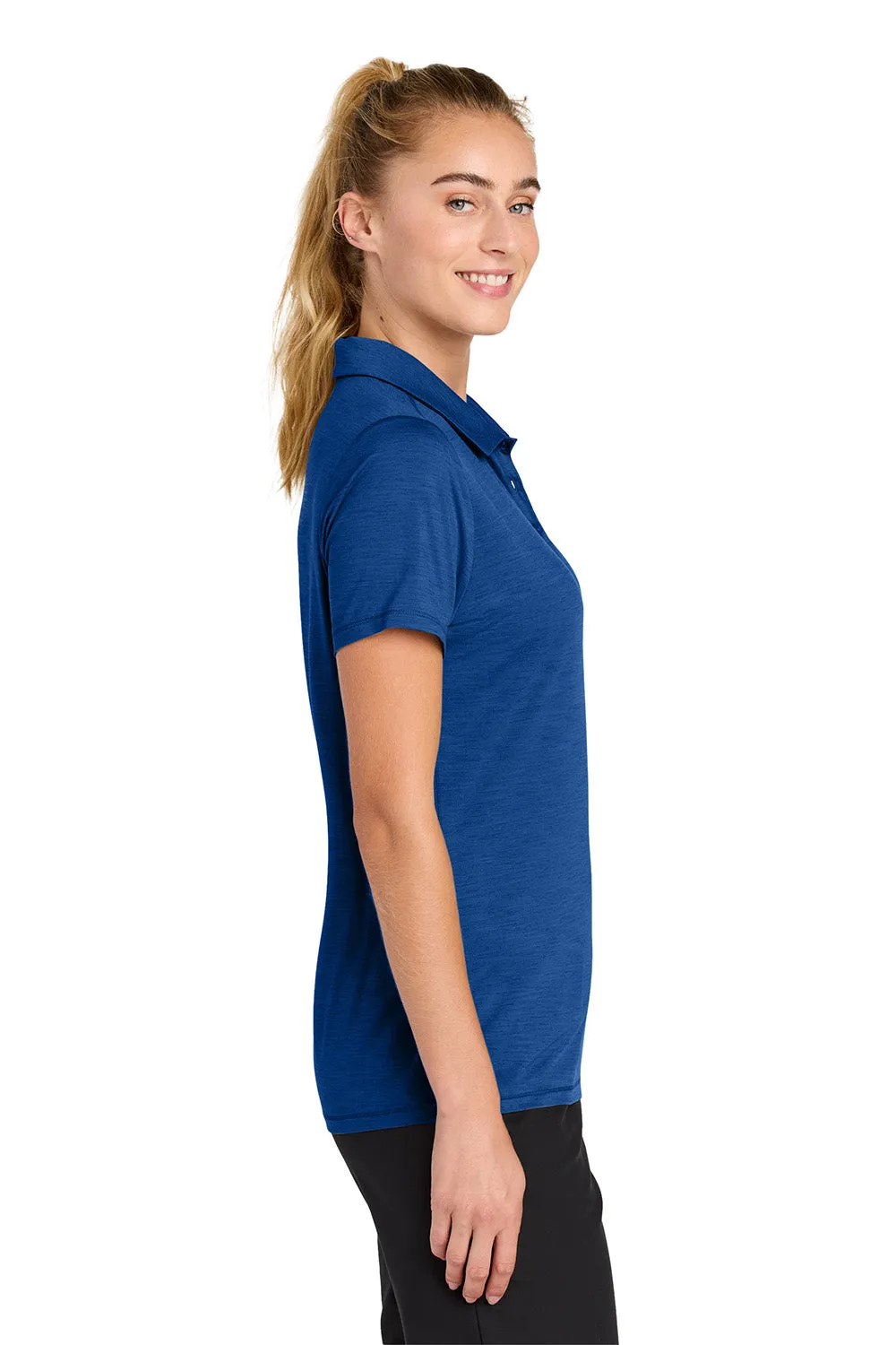 Sport-Tek Womens Versa Moisture Wicking Short Sleeve Polo Shirt - True Royal Blue