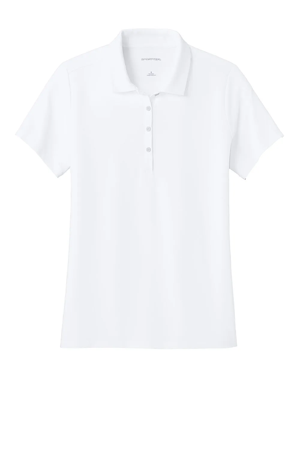 Sport-Tek Womens Versa Moisture Wicking Short Sleeve Polo Shirt - White