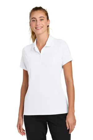 Sport-Tek Womens Versa Moisture Wicking Short Sleeve Polo Shirt - White