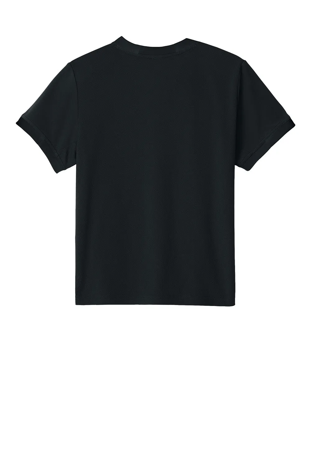 Sport-Tek Youth Club Moisture Wicking Short Sleeve Crewneck T-Shirt - Black/Black