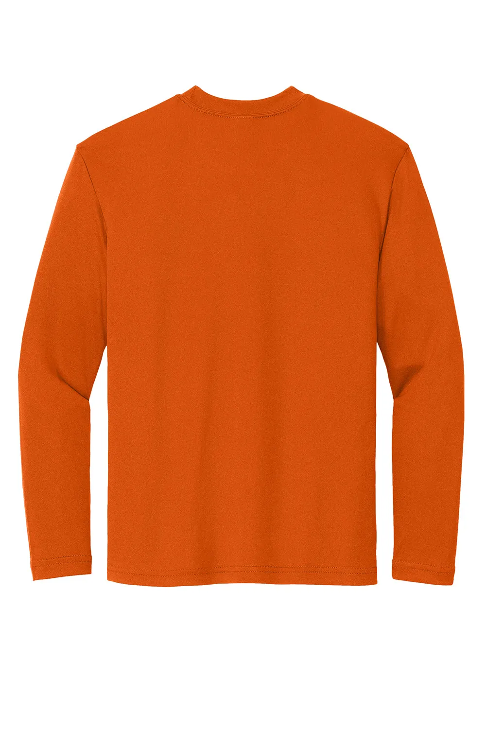 Sport-Tek Youth Competitor Moisture Wicking Long Sleeve Crewneck T-Shirt - Deep Orange - Closeout