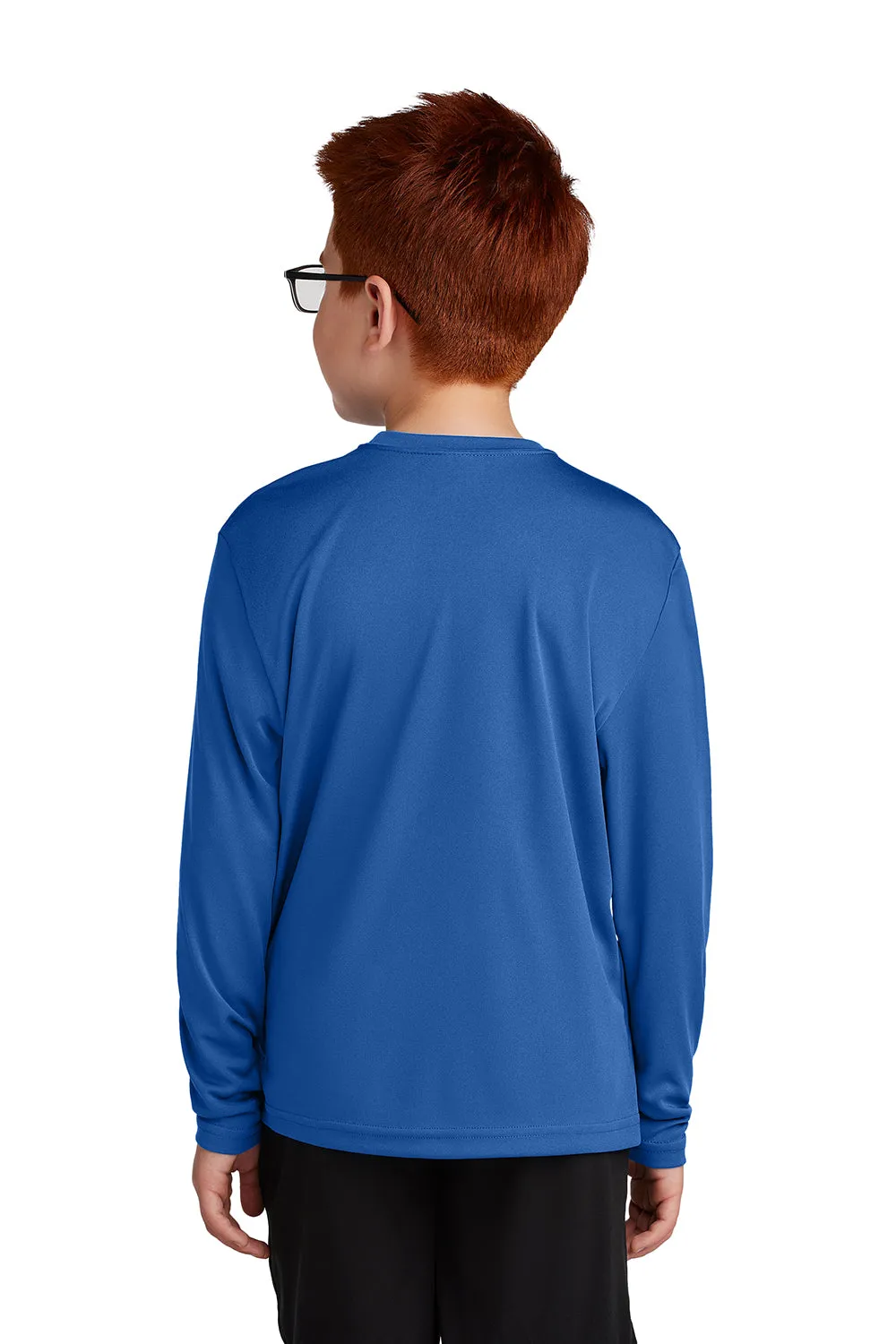 Sport-Tek Youth Competitor Moisture Wicking Long Sleeve Crewneck T-Shirt - Royal Blue