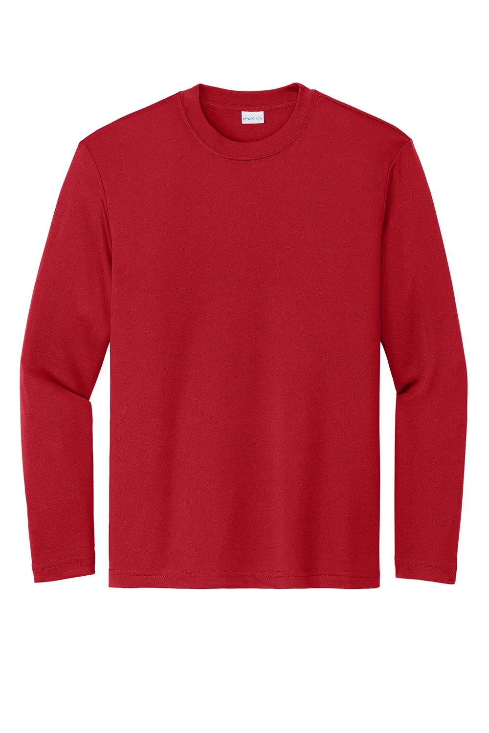 Sport-Tek Youth Competitor Moisture Wicking Long Sleeve Crewneck T-Shirt - True Red