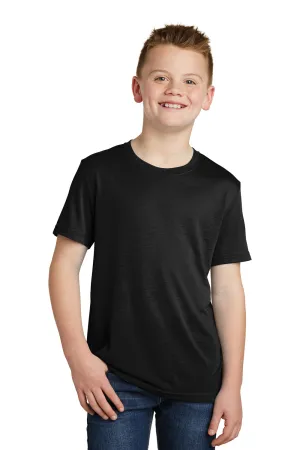 Sport-Tek Youth Competitor Moisture Wicking Short Sleeve Crewneck T-Shirt - Black - Closeout
