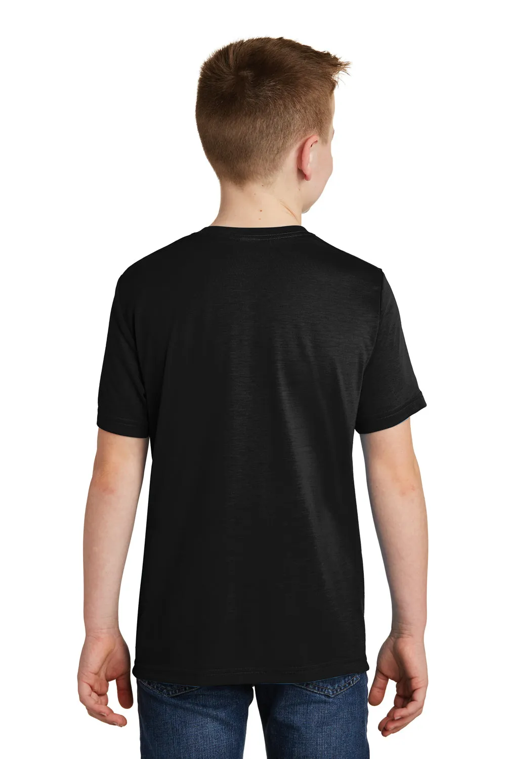 Sport-Tek Youth Competitor Moisture Wicking Short Sleeve Crewneck T-Shirt - Black - Closeout