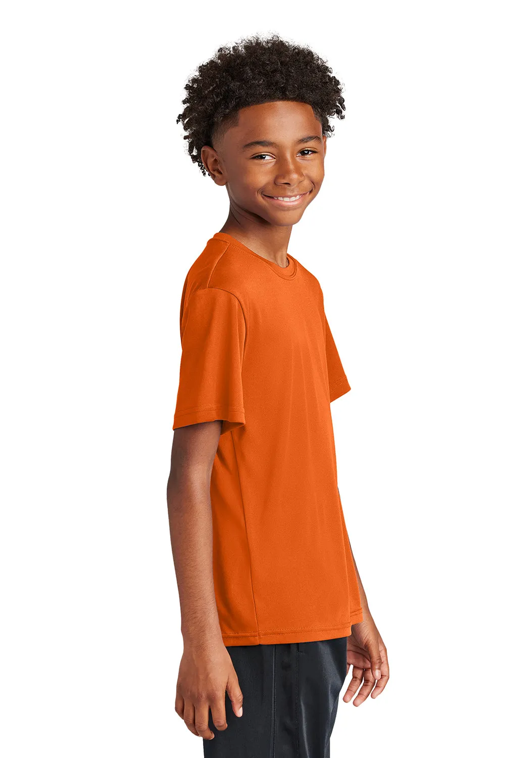 Sport-Tek Youth Competitor Moisture Wicking Short Sleeve Crewneck T-Shirt - Deep Orange