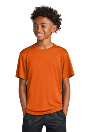 Sport-Tek Youth Competitor Moisture Wicking Short Sleeve Crewneck T-Shirt - Deep Orange