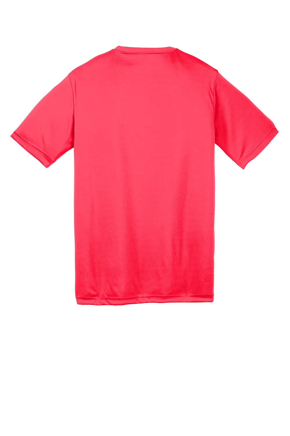 Sport-Tek Youth Competitor Moisture Wicking Short Sleeve Crewneck T-Shirt - Hot Coral Pink