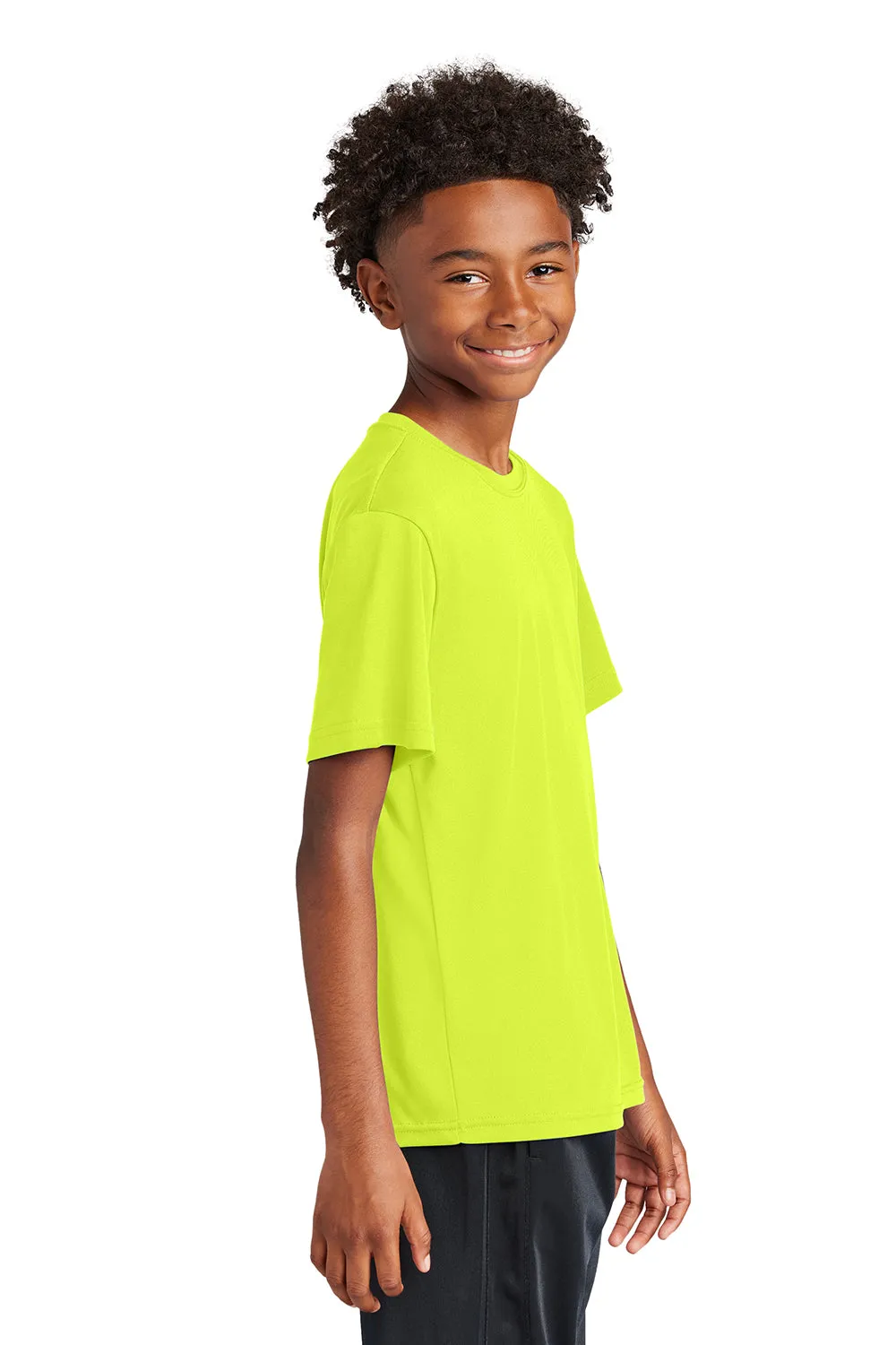 Sport-Tek Youth Competitor Moisture Wicking Short Sleeve Crewneck T-Shirt - Neon Yellow