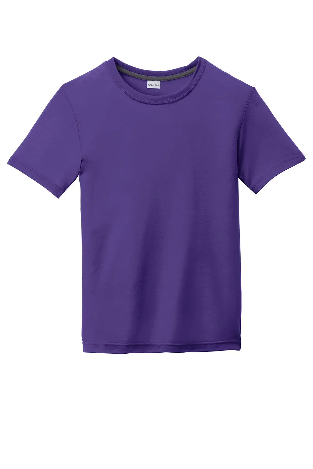 Sport-Tek Youth Competitor Moisture Wicking Short Sleeve Crewneck T-Shirt - Purple - Closeout