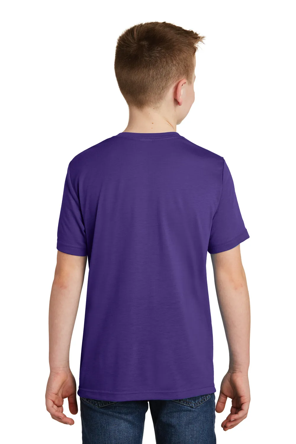 Sport-Tek Youth Competitor Moisture Wicking Short Sleeve Crewneck T-Shirt - Purple - Closeout