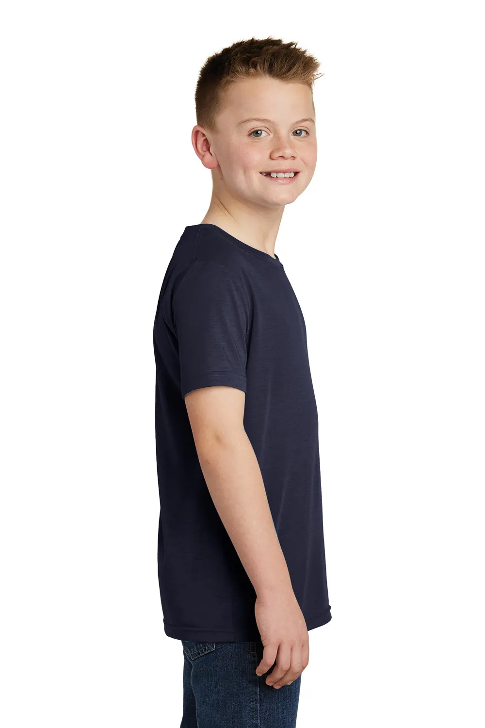 Sport-Tek Youth Competitor Moisture Wicking Short Sleeve Crewneck T-Shirt - True Navy Blue - Closeout